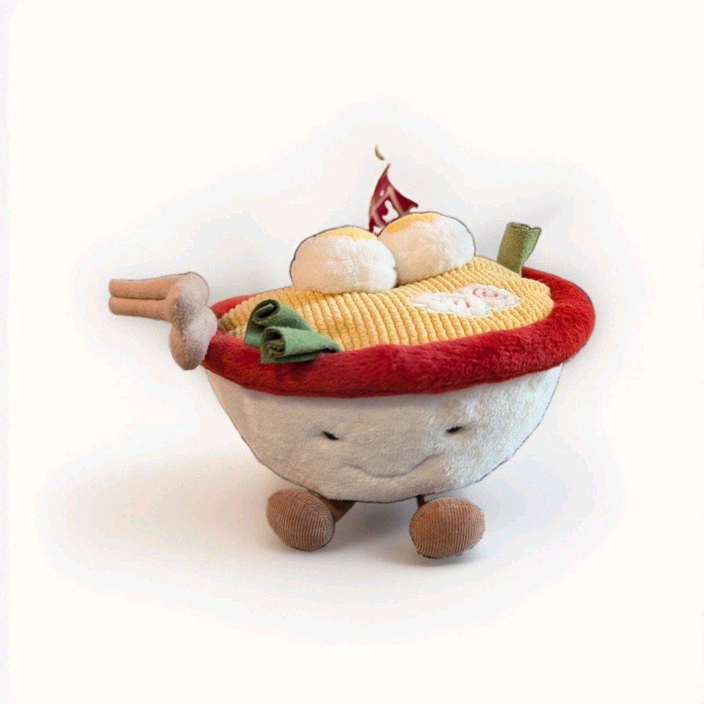 Jellycat Amuseable Ramen Noodle Bowl Food Plush Stuffed Soft Toy